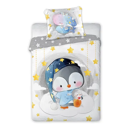 Dětské bavlněné povlečení do postýlky TUČŇÁK