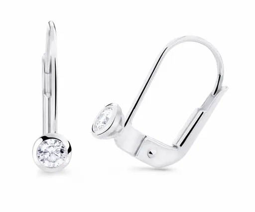 Cutie Jewellery Visací náušnice z bílého zlata Z8007-55-10-X-2