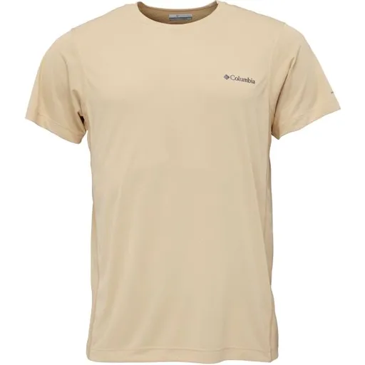 Columbia ZERO RULES LIGHT SS GRAPHIC CREW Pánské triko, žlutá, velikost