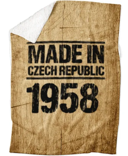 Deka Made In (rok: 1958, Podšití beránkem: ANO)