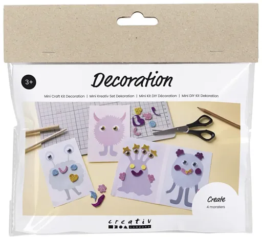Mini kreativní sada Dekorace (příšerky)