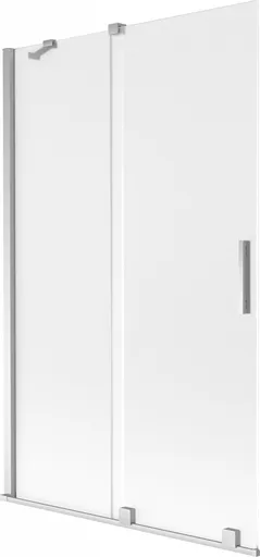 MEXEN/S Velar dvoukřídlá posuvná vanová zástěna 110 x 150, dekor, chrom 896-110-000-31-01