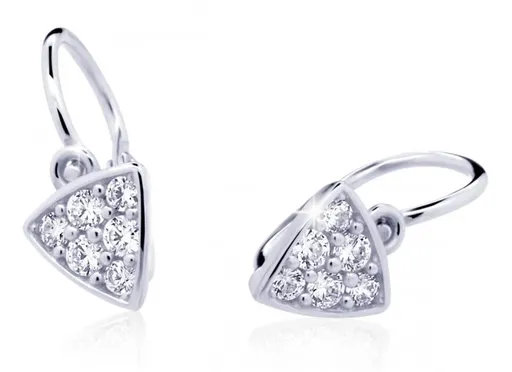 Cutie Diamonds Třpytivé dětské náušnice z bílého zlata s brilianty DC2207-10-00-X-2