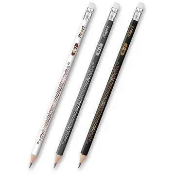 MAPED Black´Peps Deco HB trojhranná s gumou, mix barev (851760)