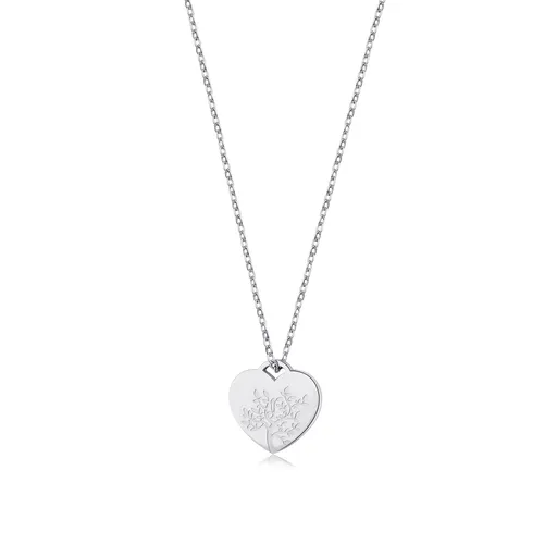 S'Agapõ Ocelový náhrdelník Srdce Be My Family SBY001