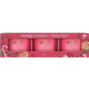 YANKEE CANDLE Peppermint Pinwheels 3× 37 g (5038581140957)
