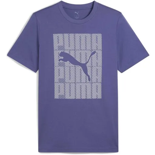 Puma GRAPHIC WORDING TEE Pánské triko, modrá, velikost