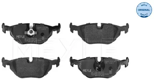MEYLE Brzdové destičky zadní (0252160717)