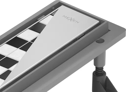 MEXEN Flat ABS odtokový žlab 2v1 60, inox 1069060