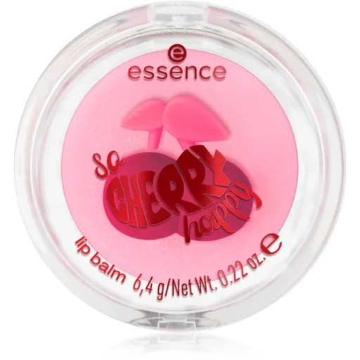 essence SO CHERRY happy balzám na rty odstín 01 Cheeky Cherry 6.4 g