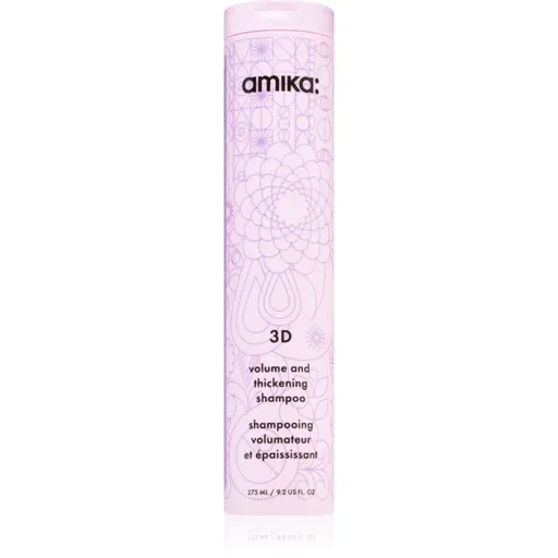 amika 3D Volume & Thickening Shampoo objemový šampon pro vlasy postrádající hustotu 275 ml
