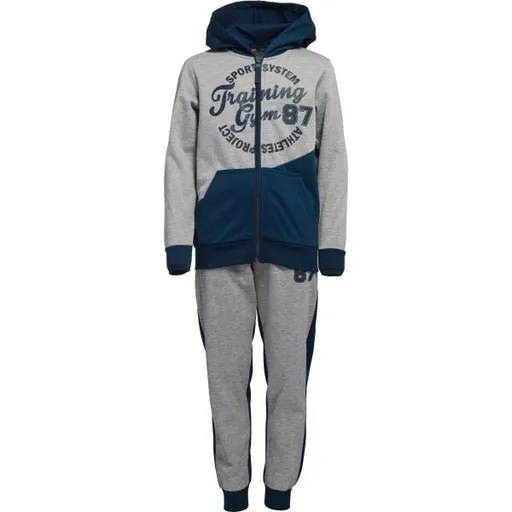 Lewro VIMON Chlapecká tepláková souprava, šedá, velikost 152-158