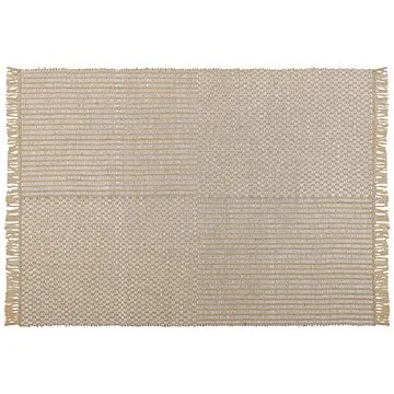 Jutový koberec 140 x 200 cm béžový ADABAG, 264828 (beliani_264828)