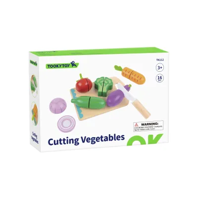 Dřevěná sada krájení zelenina