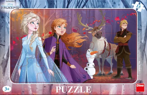 Puzzle Frozen II s Kristoffem 15 dílků deskové