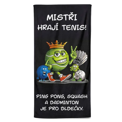 Osuška Tenis je král (Velikost osušky: 70x140cm)