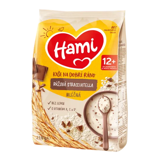 Hami Mléčná kaše na dobré ráno rýžová stracciatella 210 g