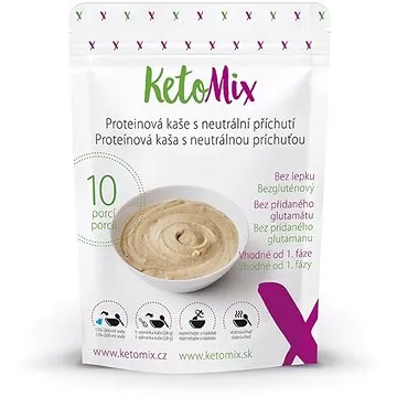 KetoMix Proteinová kaše neutrální 280 g (10 porcí) (8594196630896)