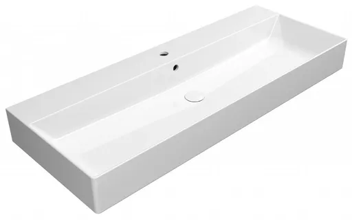 GSI KUBE X keramické umyvadlo 120x47cm, bílá ExtraGlaze 9424111
