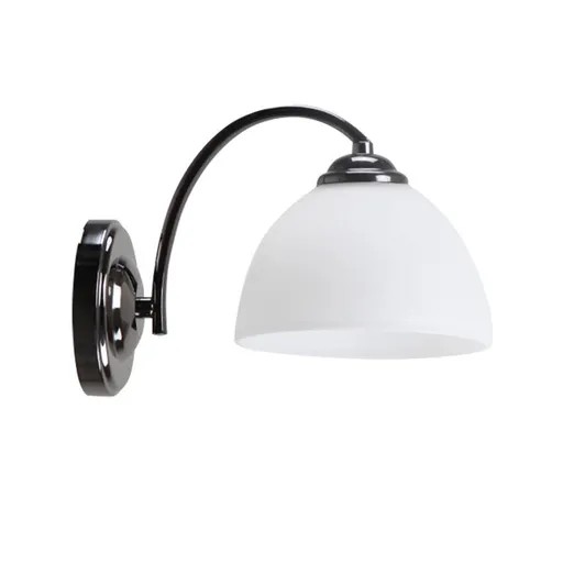 Nástěnná lampa Gracja Lamp Černá perla 1X40 E27 Bílé stínidlo