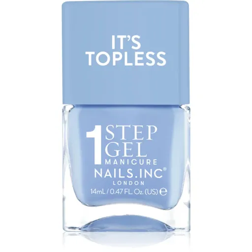 Nails Inc. It’s Topless gelový lak na nehty pro dlouhotrvající efekt odstín KIm 14 ml