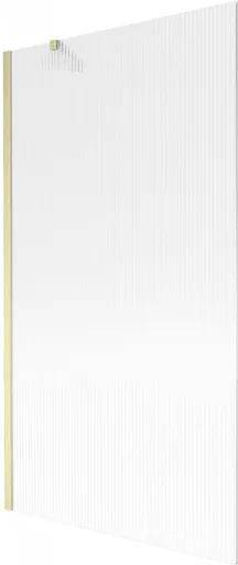 MEXEN/S Next vanová zástěna FIX 100 x 150, proužky, zlatá kartáčovaná 895-100-000-00-09-55