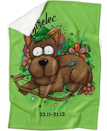 Deka Psí znamení – střelec (Podšití beránkem: ANO)