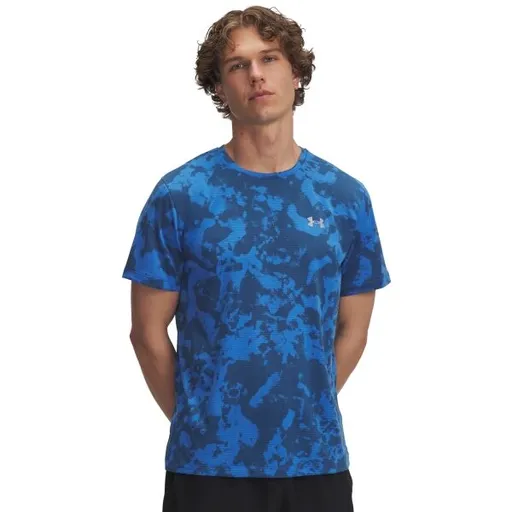 Under Armour LAUNCH PRINTED Pánské tričko, modrá, velikost L
