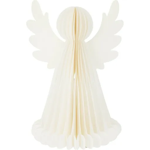 Svítící vánoční dekorace Anděl, 28 cm, 6 LED, na baterie, časovač