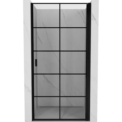 MEXEN MIST dveřní část (1d) 70x200 cm 6mm černá, dekor, pravé 8A2-070-000-70-77-P