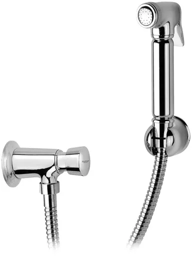 Bruckner TEMPOR samouzavírací nástěnný ventil s bidetovou sprškou, chrom 937.040.1