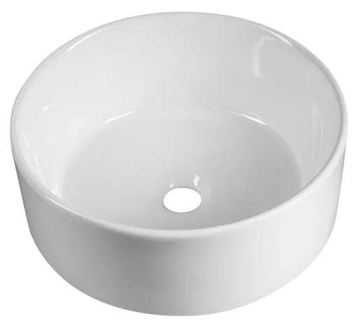 AQUALINE Keramické umyvadlo na desku, Ø 40cm, bílá 40150