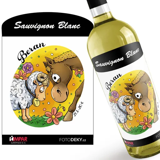 Víno Koňská znamení – beran (Druh Vína: Bílé víno)