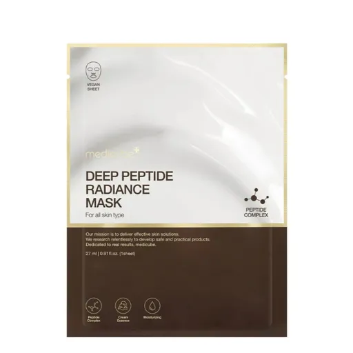 Medicube Rozjasňující pleťová maska s peptidy Deep Peptide (Radiance Face Mask) 27 ml