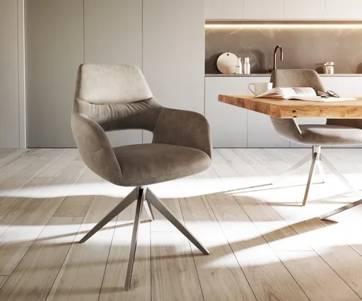 Otočná židle Yago-Flex s područkami křížová podnož široká