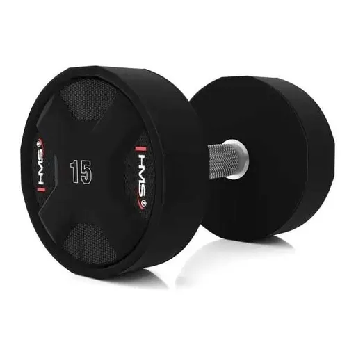 HMS HPC 15 KG Jednoruční činka, černá, velikost