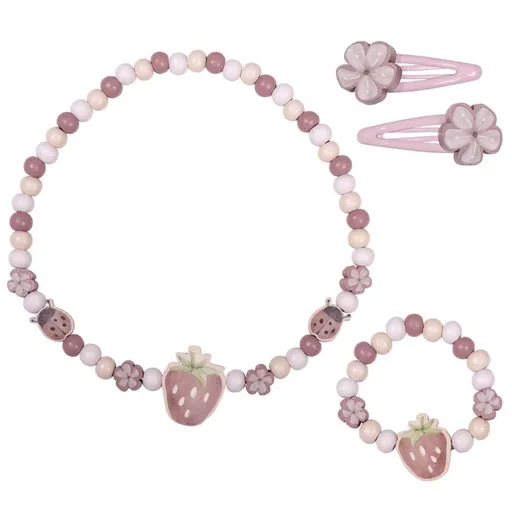 Little Dutch Sada dřevěných šperků Jahody