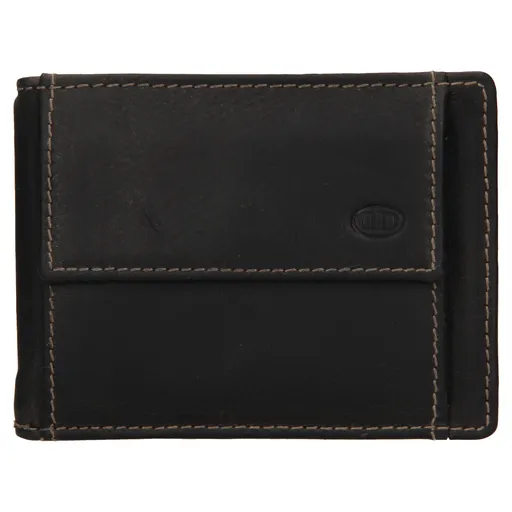 Pánská kožená dolarovka DD Anekta Simon - černá