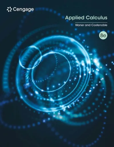 Applied Calculus - Stefan  Waner, Steven  Costenoble