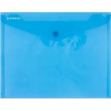DONAU plastové, zakládací, s drukem, C5, transparentně modrá - balení 10 ks (8547001PL-10)