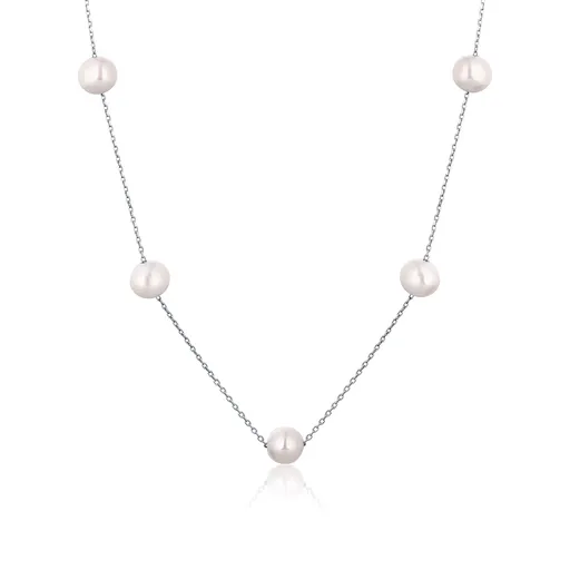 JwL Luxury Pearls Náhrdelník z něžných 5 pravých perel JL0755