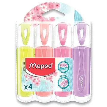 MAPED Fluo Peps Pastel - sada 4 barev (742546)