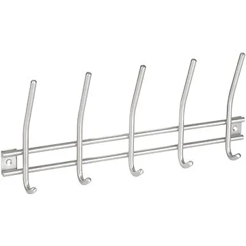 Věšáková lišta 380x165mm 5 háčků, nerez (8140)