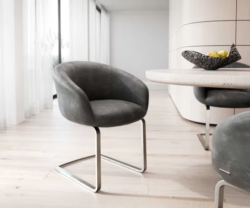 Jídelní židle Vinka-Flex s područkami konzolová podnož plochá