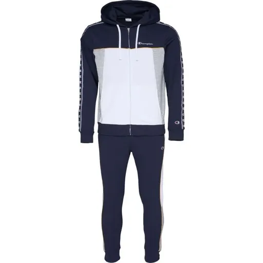 Champion HOODED FULL ZIP SUIT Pánská tepláková souprava, bílá, velikost