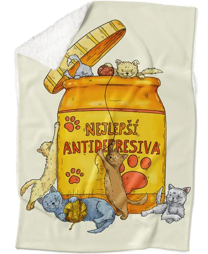 Deka Antidepresiva – kočky (Podšití beránkem: ANO)