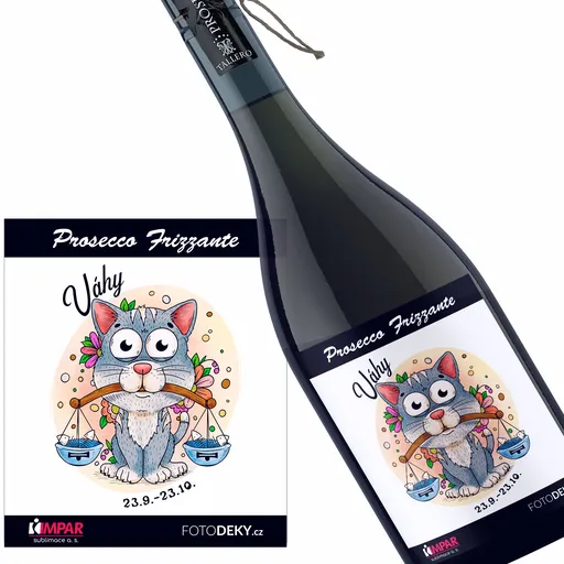 Víno Kočičí znamení – váhy (Druh Vína: Prosecco)