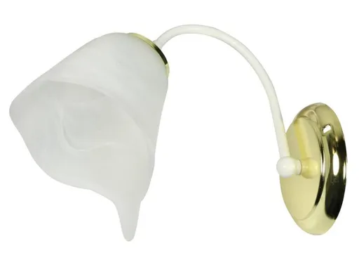 Nástěnná lampa Bella 1X40W E14 bílá/zlatá