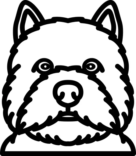 Vsepropejska Psí dekorace na zeď Plemeno: Westík