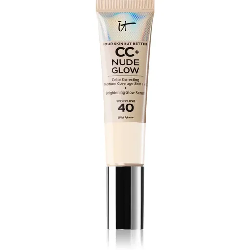 IT Cosmetics Your Skin But Better CC + Nude Glow CC krém pro rozjasnění pleti SPF 40 Fair Porcelain 32 ml